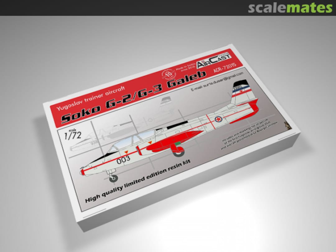 Boxart Soko G-2/G-3 Galeb ACR-72015 Air Cast Resin Boxart Soko G-2/G-3 Galeb ACR-72015 Air Cast Resin