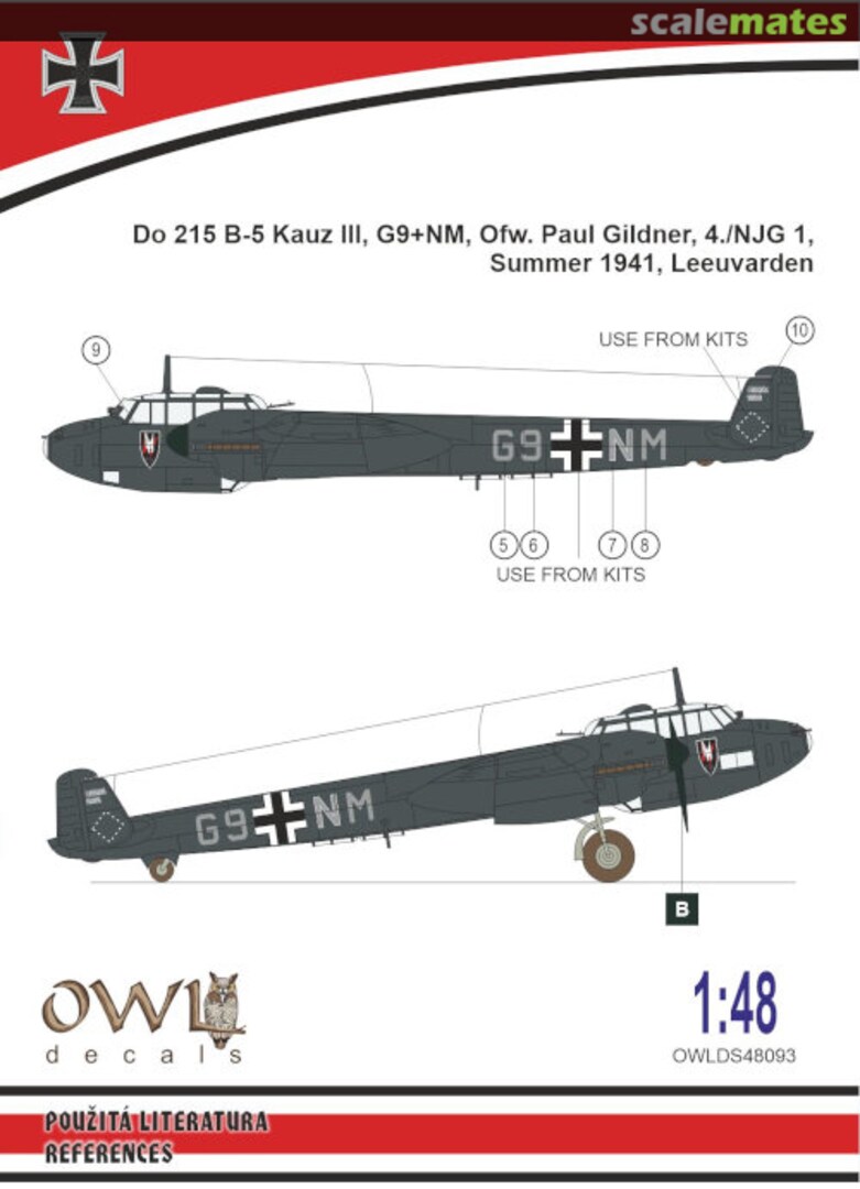 Boxart Do 215 B Part 1 Nachtjäger OWLDS48093 OWL Boxart Do 215 B Part 1 Nachtjäger OWLDS48093 OWL
