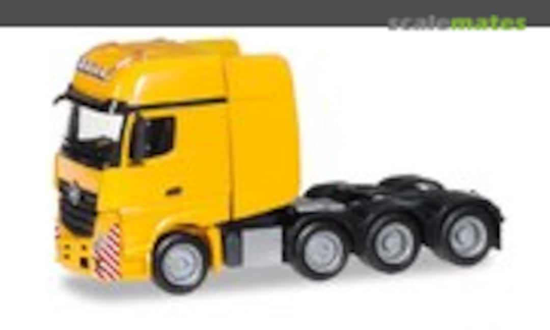 1:87 Mercedes-Benz Actros Gigaspace SLT Schwerlastzugmaschine, verkehrsgelb (Herpa 304368-004)