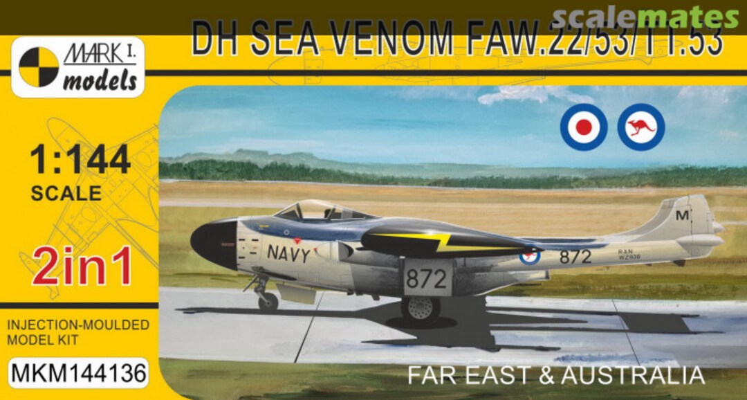 Boxart DH Sea Venom FAW.22/53/TT.53 MKM144136 Mark I Models Boxart DH Sea Venom FAW.22/53/TT.53 MKM144136 Mark I Models