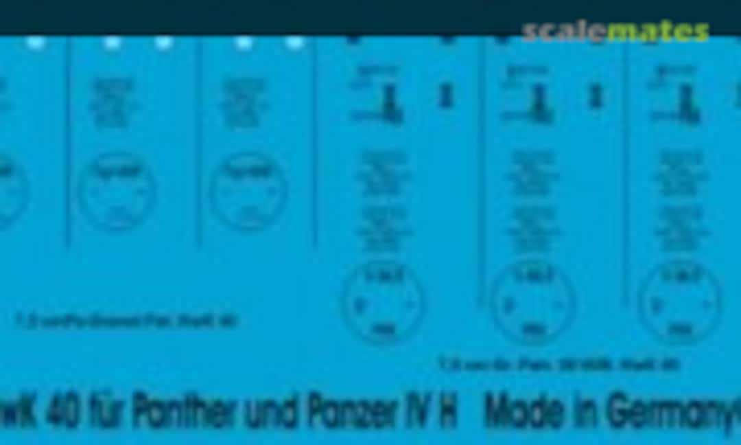 1:16 7,5 cm Munitionsbeschriftungen für Panther und Panzer IV H (Peddinghaus-Decals EP 2189) EP 2189