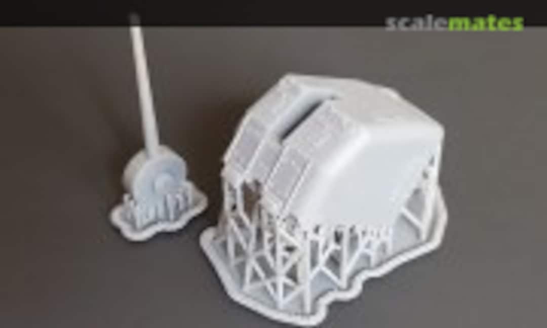 1:72 "Round Bridge" Fletcher-class 5"/38 cal. Mk.30 "Single Knuckle" Mount (Turret) (Model Monkey 72-Mk30 1-knuckle early) 72-Mk30 1-knuckle early