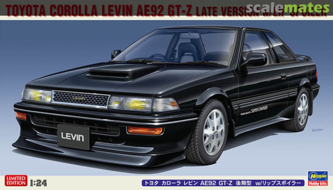 Boxart Toyota Corolla Levin AE92 GT-Z Late Version w/Lip Spoiler 20655 Hasegawa Boxart Toyota Corolla Levin AE92 GT-Z Late Version w/Lip Spoiler 20655 Hasegawa