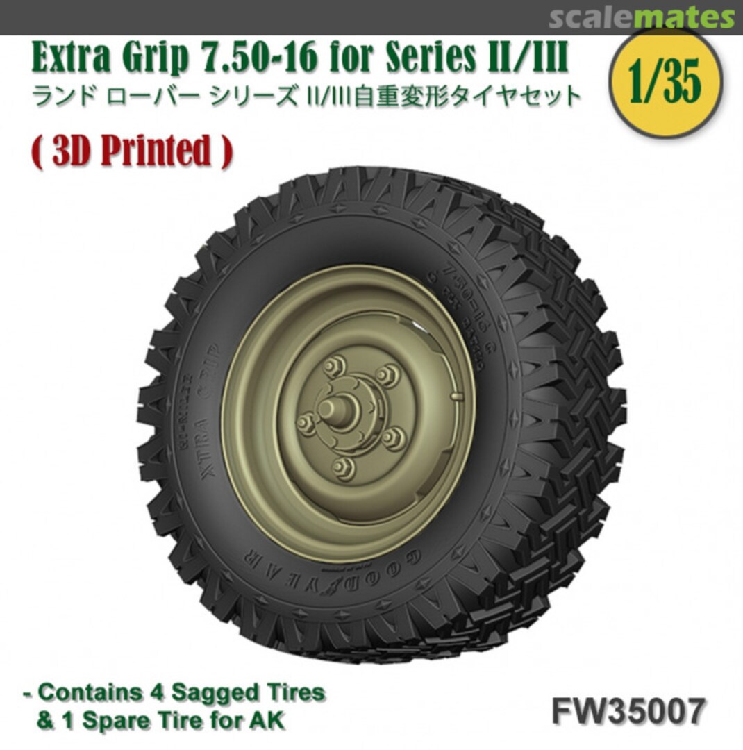 Boxart Extra Grip 7.50-16 for Land Rover Series II/III FW35007 Fat Frog Scale Models