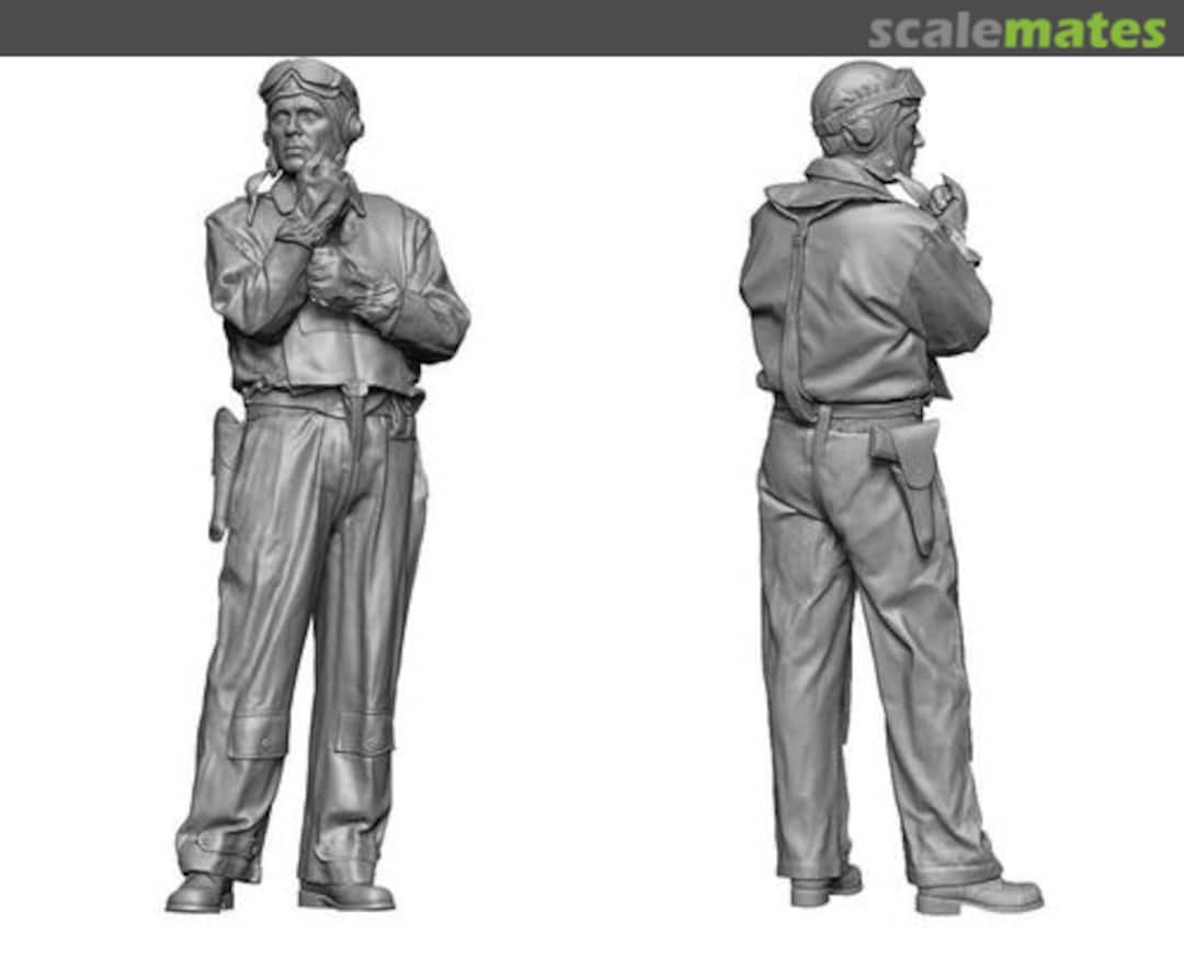 Boxart WW2 US Navy Pilot (on deck) LA7222 Legend Productions