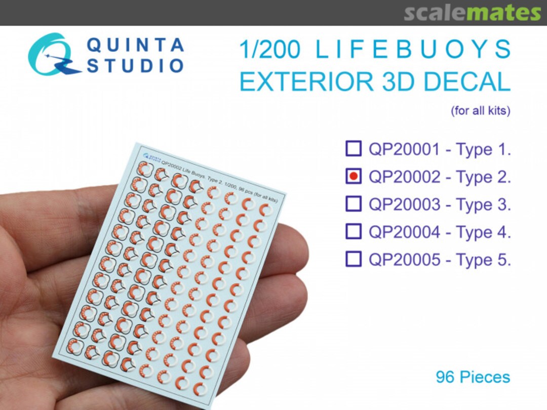 Boxart Lifebuoys, type 2 exterior 3D decals QP20002 Quinta Studio Boxart Lifebuoys, type 2 exterior 3D decals QP20002 Quinta Studio