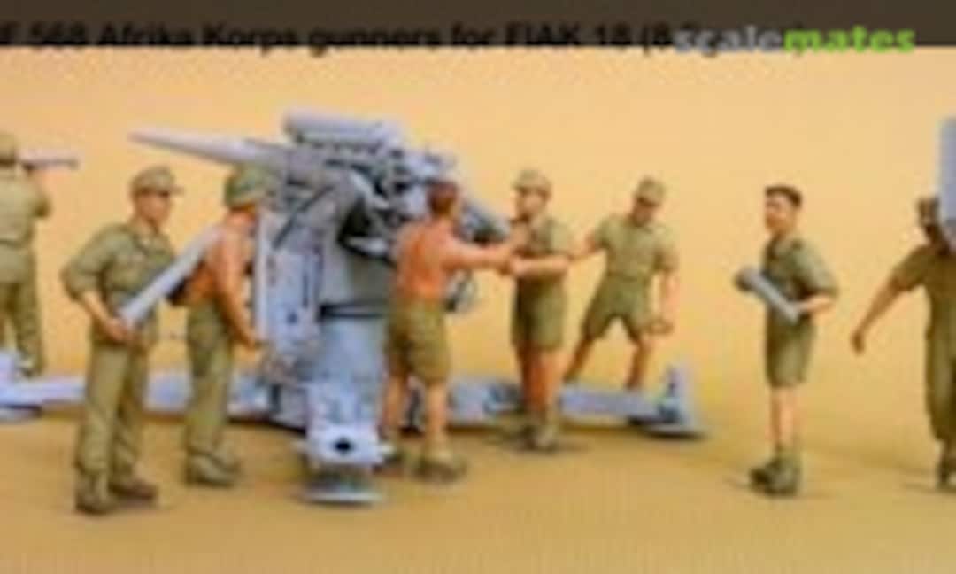 1:35 88mm DAK Flak Gun Crew (8 Fig.) (Hobby Fan HF568) HF568