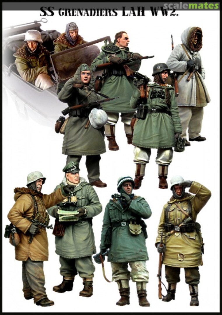 Boxart SS Grenadiers LAH WW2 BIGSET-4 Evolution Miniatures