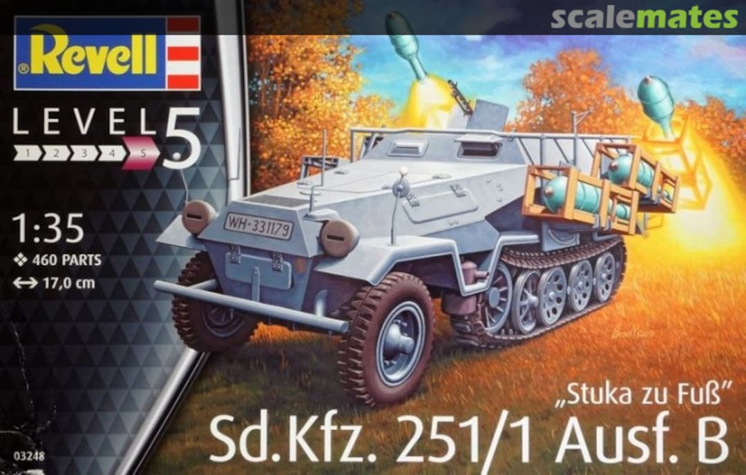 Boxart "Stuka zu Fuß" Sd.Kfz. 251/1 Ausf. B 03248 Revell Boxart "Stuka zu Fuß" Sd.Kfz. 251/1 Ausf. B 03248 Revell