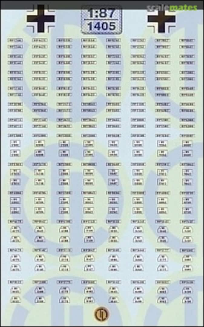 Boxart Kfz-Kennzeichen Heer Wehrmacht 1:90 1405 TL-Modellbau Boxart Kfz-Kennzeichen Heer Wehrmacht 1:90 1405 TL-Modellbau