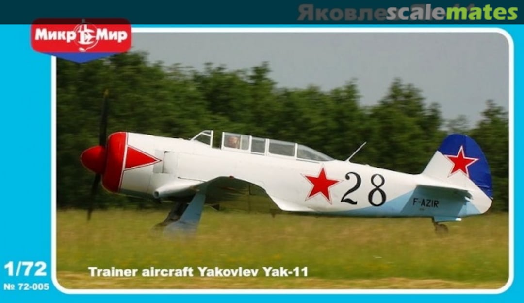 Boxart Yakovlev Yak-11 72-005 MikroMir Boxart Yakovlev Yak-11 72-005 MikroMir