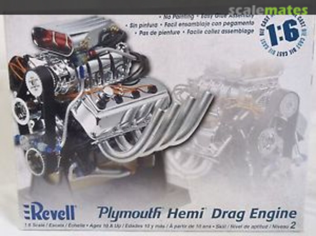 Boxart Plymouth Hemi Drag Race Engine 85-1433 Revell Boxart Plymouth Hemi Drag Race Engine 85-1433 Revell
