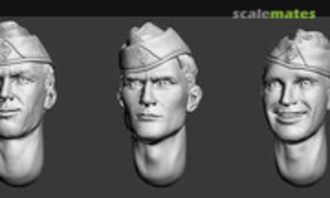 1:35 German Tank Crews in Garrison Caps (WWII) (Set 1) (Armor35 ARM356026) ARM356026