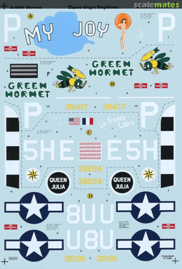 Boxart A-20G Havocs TGR-004 Three Guys Replicas Boxart A-20G Havocs TGR-004 Three Guys Replicas