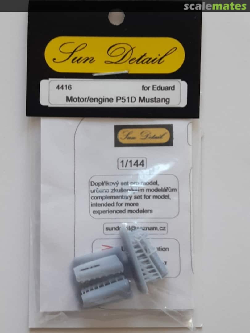 Boxart P 51D motor/engine 4416 Sun Detail Boxart P 51D motor/engine 4416 Sun Detail