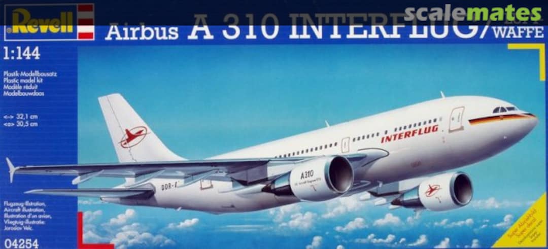 Boxart Airbus A310 Interflug / Luftwaffe 04254 Revell Boxart Airbus A310 Interflug / Luftwaffe 04254 Revell