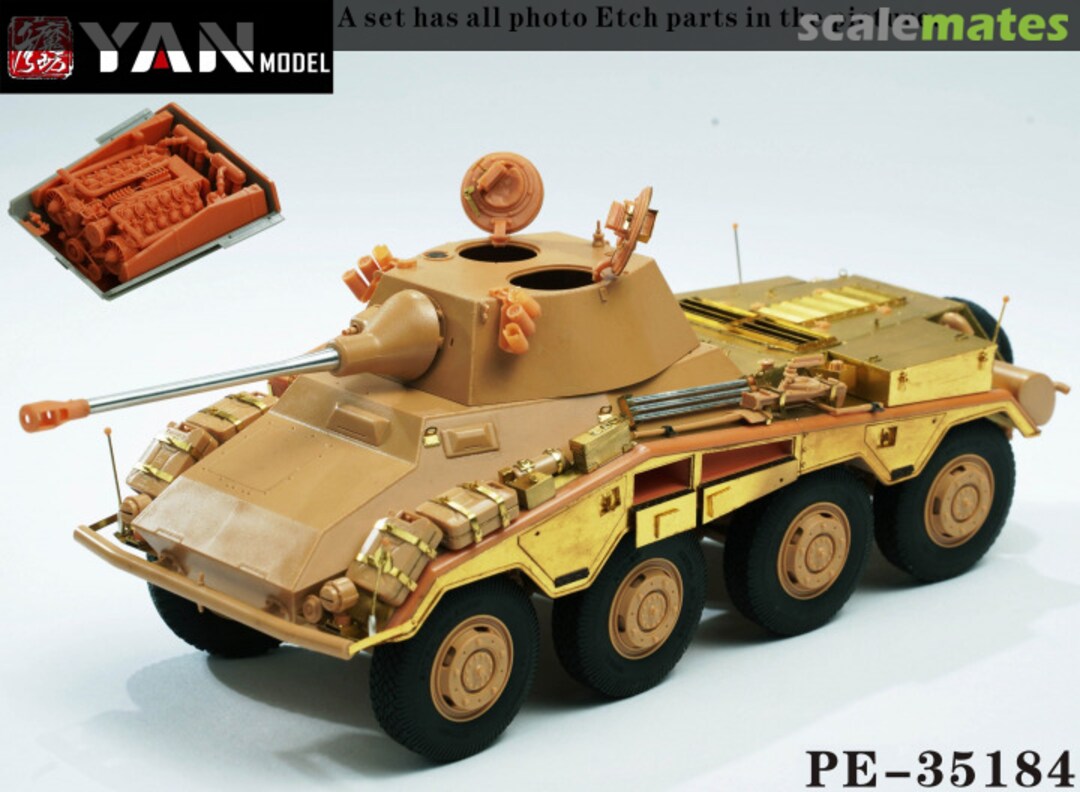 Boxart German Sd.Kfz.234/2 "Puma" detail set PE-35184 Yan Model Boxart German Sd.Kfz.234/2 "Puma" detail set PE-35184 Yan Model