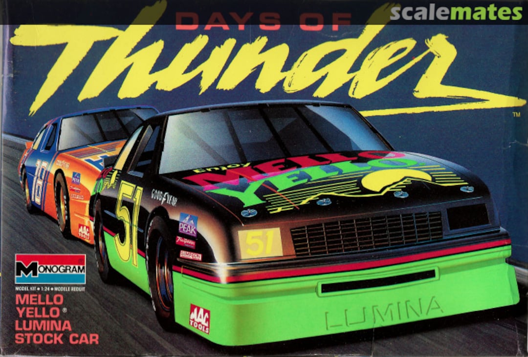 Boxart #51 Days of Thunder 2921 Monogram Boxart #51 Days of Thunder 2921 Monogram