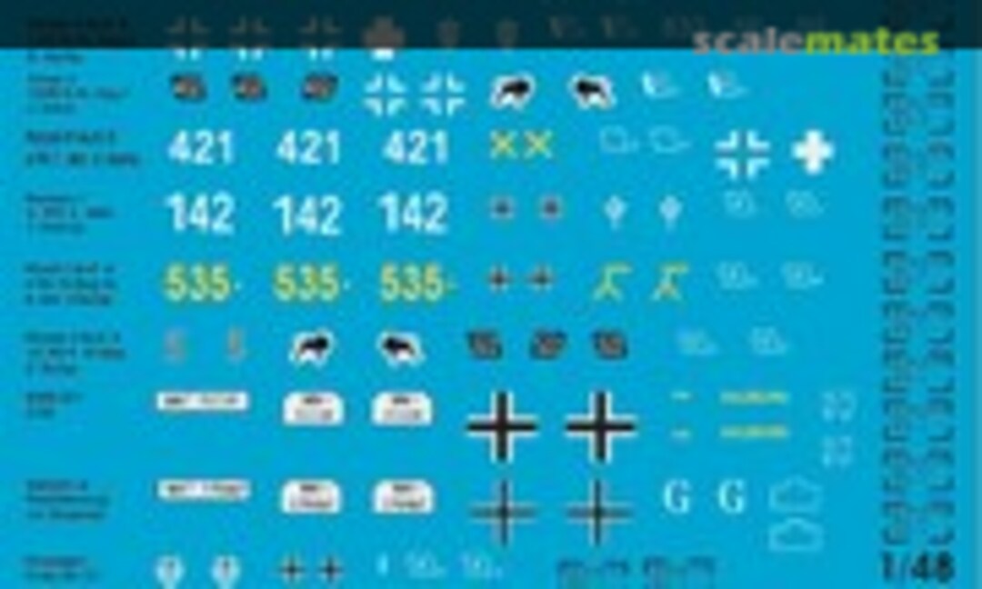 1:48 German Tanks of the French Campaign No 3 (Peddinghaus-Decals EP 1100) EP 1100