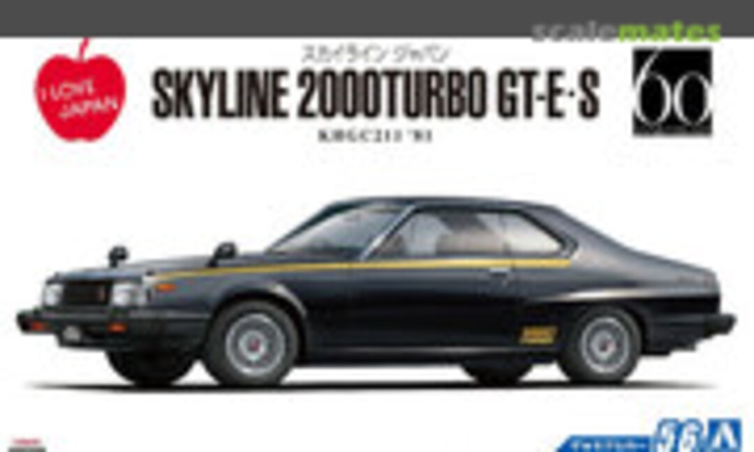1:24 Nissan KHGC211 Skyline HT2000 Turbo GT-E.S '81 (Aoshima 054338)