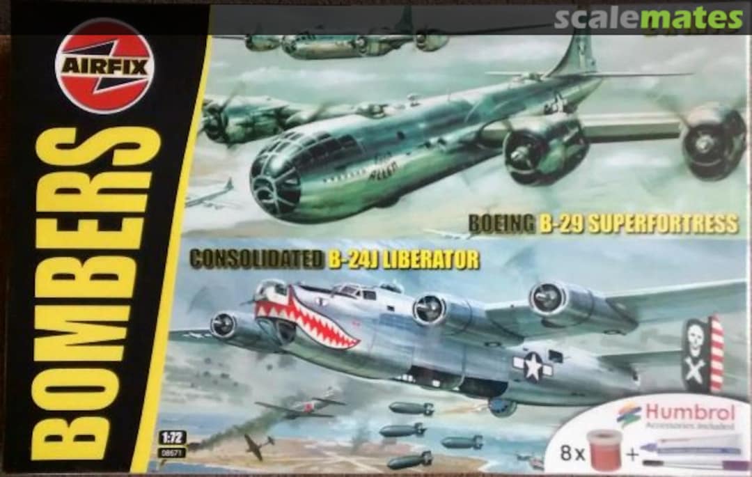 Boxart Boeing B-29 Superfortress & Consolidated B-24 J Liberator 08671 Airfix