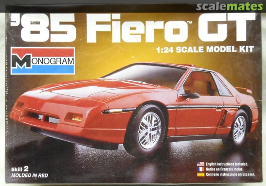Boxart '85 Fiero GT 85-2242 Monogram Boxart '85 Fiero GT 85-2242 Monogram