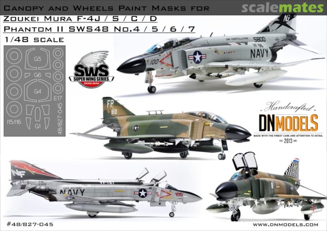 Boxart Canopy & Wheels Paint Masks for F-4 SWS Family Zoukei-Mura 48/827-045 DN Models Boxart Canopy & Wheels Paint Masks for F-4 SWS Family Zoukei-Mura 48/827-045 DN Models