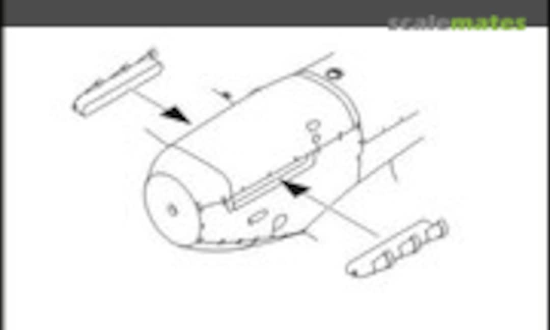 1:48 Spitfire Mk.V fishtail exhaust stubs for Has (CMK Q48060)