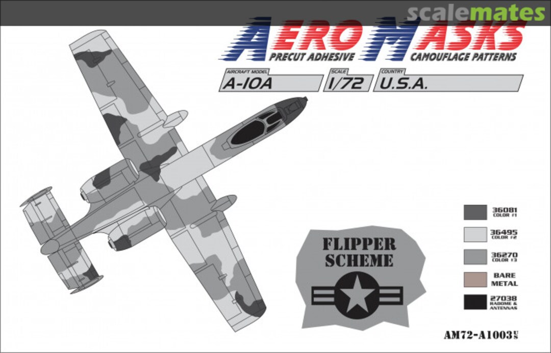 Boxart A-10A USA Flipper Scheme AM72-A1003 AeroMasks Boxart A-10A USA Flipper Scheme AM72-A1003 AeroMasks