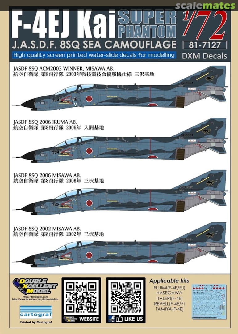 Boxart F-4EJ Kai Super Phantom 81-7127 Double Xcellent Model Boxart F-4EJ Kai Super Phantom 81-7127 Double Xcellent Model