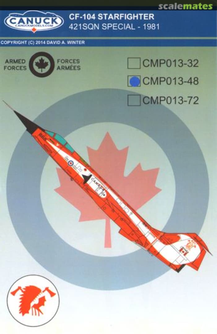 Boxart CF-104 Starfighter CMP013-48 Canuck Model Products Boxart CF-104 Starfighter CMP013-48 Canuck Model Products