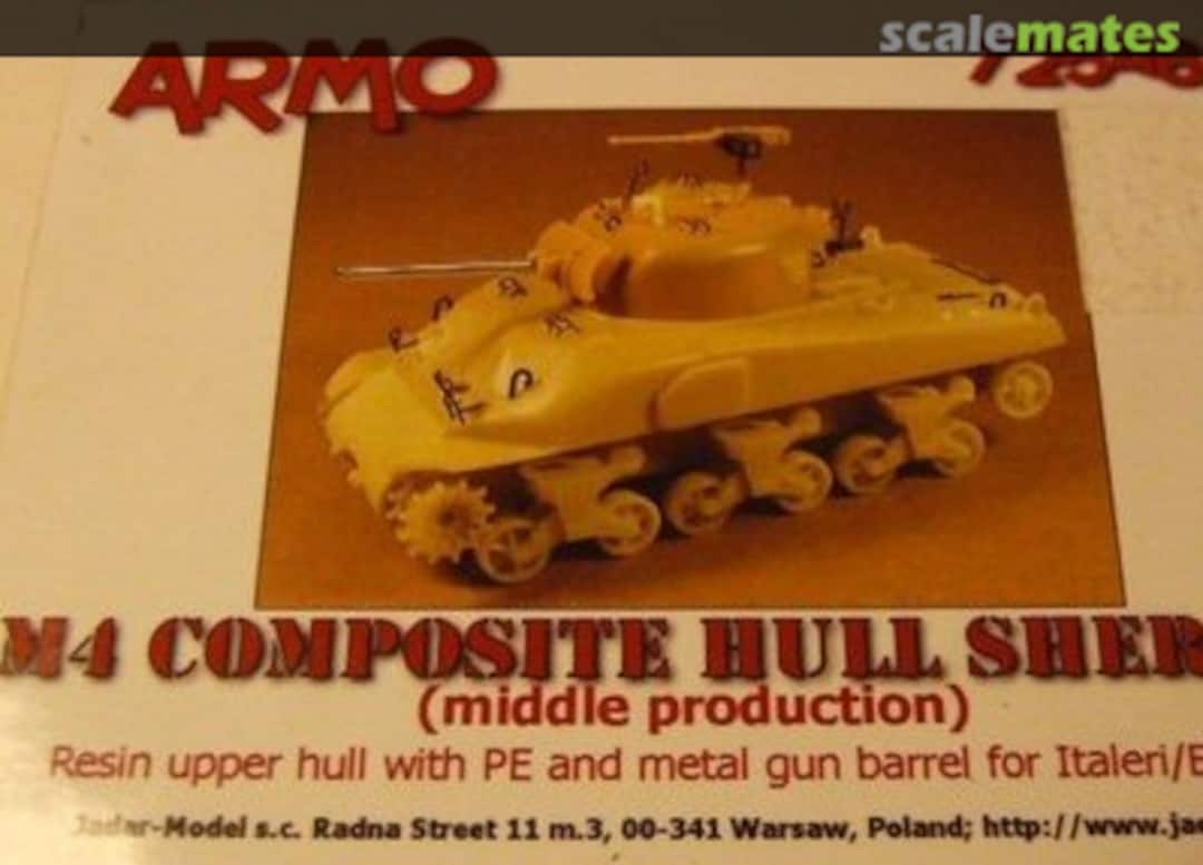Boxart M4 composite hull Sherman 72548 Armo