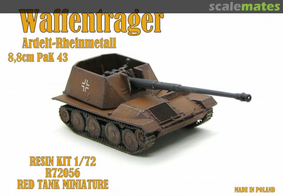 Boxart Ardelt-Rheinmetall Waffenträger 8,8cm Pak 43 R72056 Red Tank Miniature Boxart Ardelt-Rheinmetall Waffenträger 8,8cm Pak 43 R72056 Red Tank Miniature