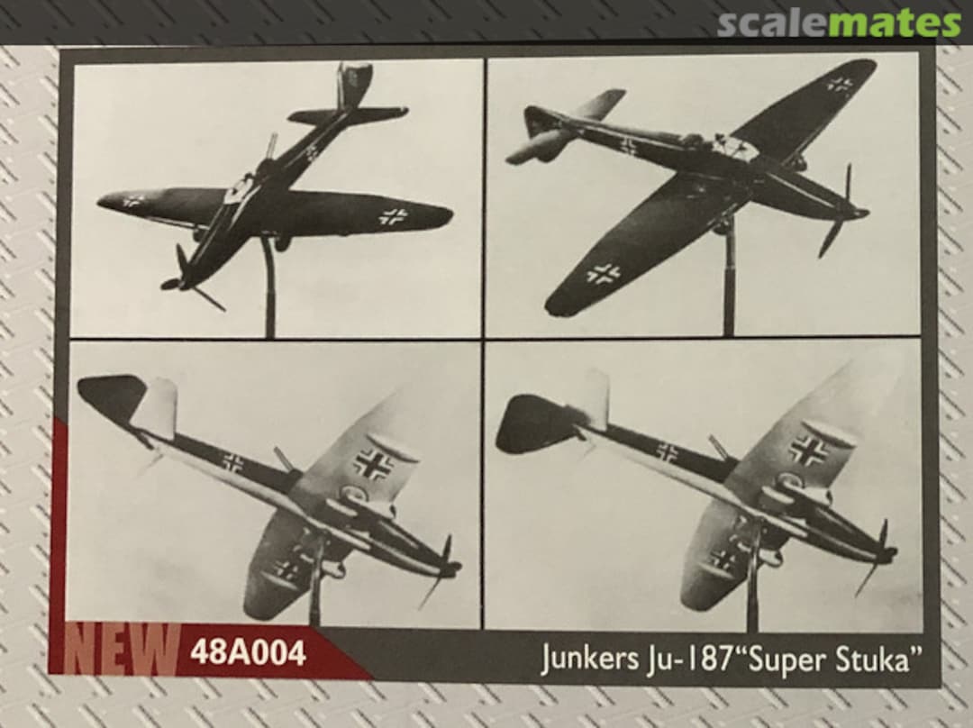 Boxart Junkers Ju-187 "Super Stuka" 48A00xxx Amusing Hobby