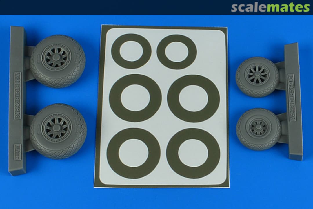 Boxart A-26B/C (B-26B/C) Invader wheels & paint masks late - diamond pattern 4849 Aires Boxart A-26B/C (B-26B/C) Invader wheels & paint masks late - diamond pattern 4849 Aires