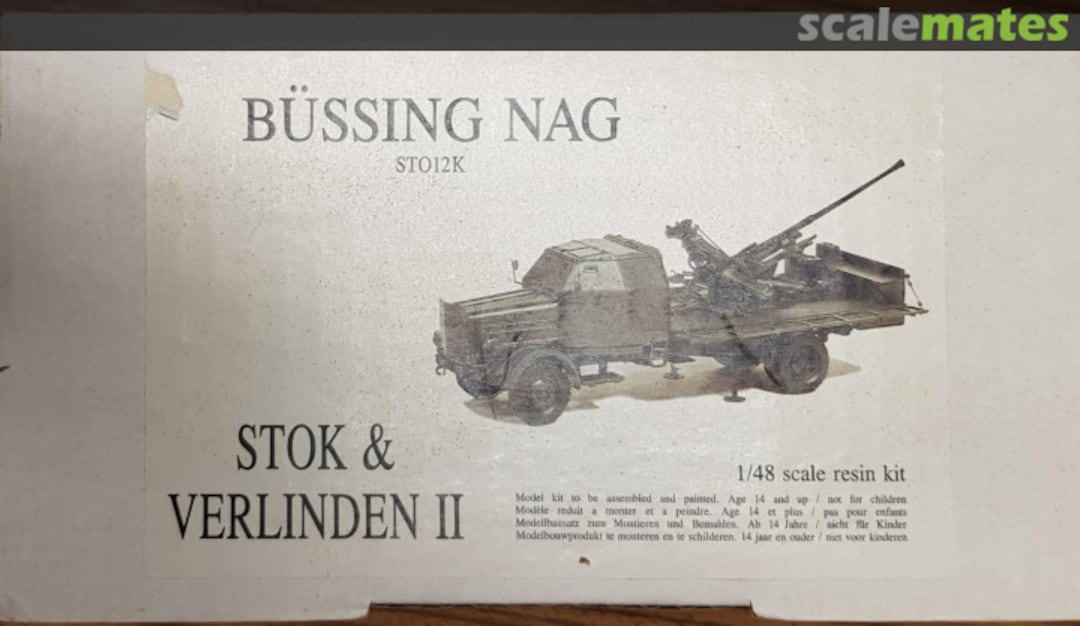 Boxart Büssing NAG with 3,7cm FLAK STO 12K Stok Verlinden Boxart Büssing NAG with 3,7cm FLAK STO 12K Stok Verlinden
