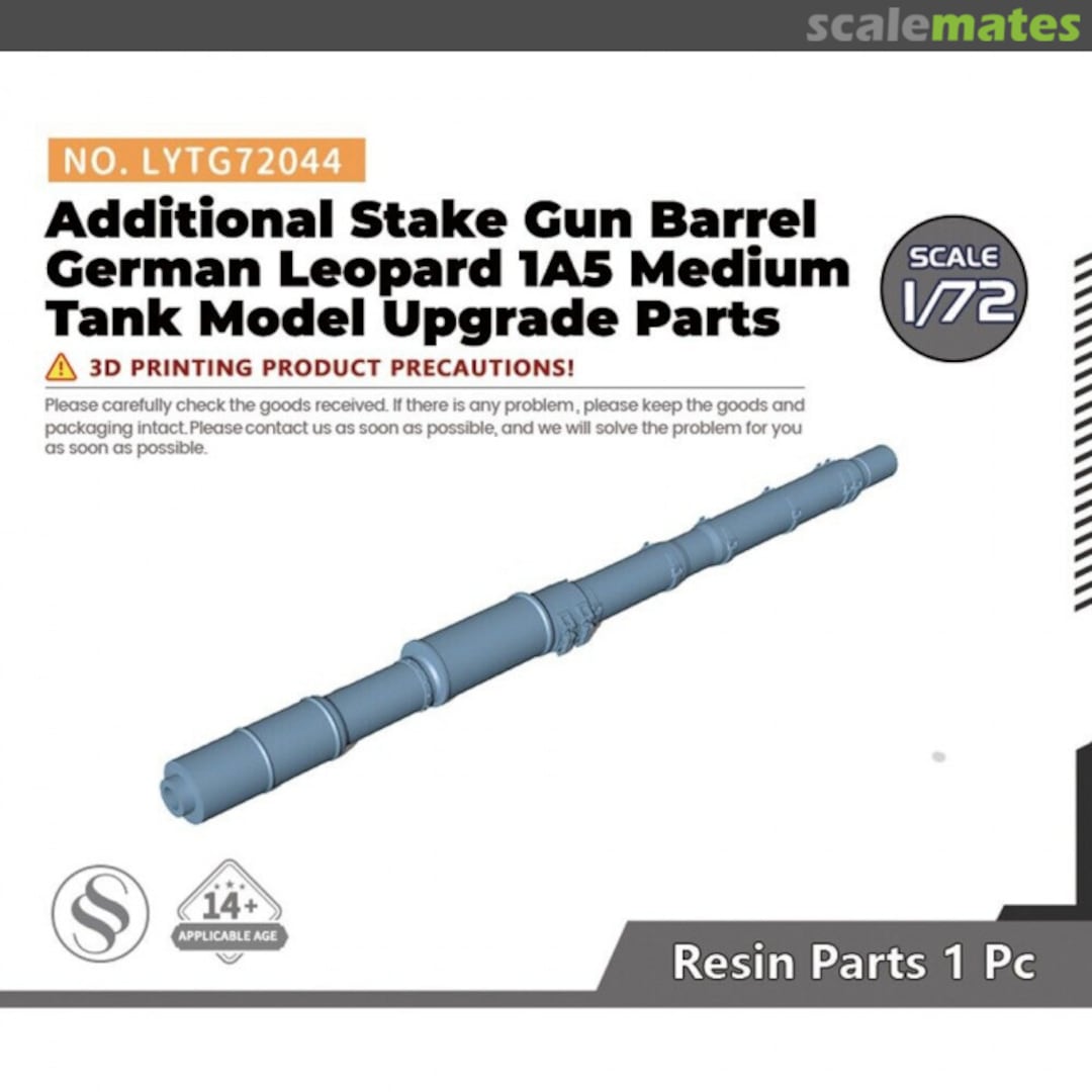 Boxart Additional Stake Gun Barrel German Leopard 1A5 Medium Tank Upgrade Parts LYTG72044 Yao's Studio/ 老姚手工坊 Boxart Additional Stake Gun Barrel German Leopard 1A5 Medium Tank Upgrade Parts LYTG72044 Yao's Studio/ 老姚手工坊