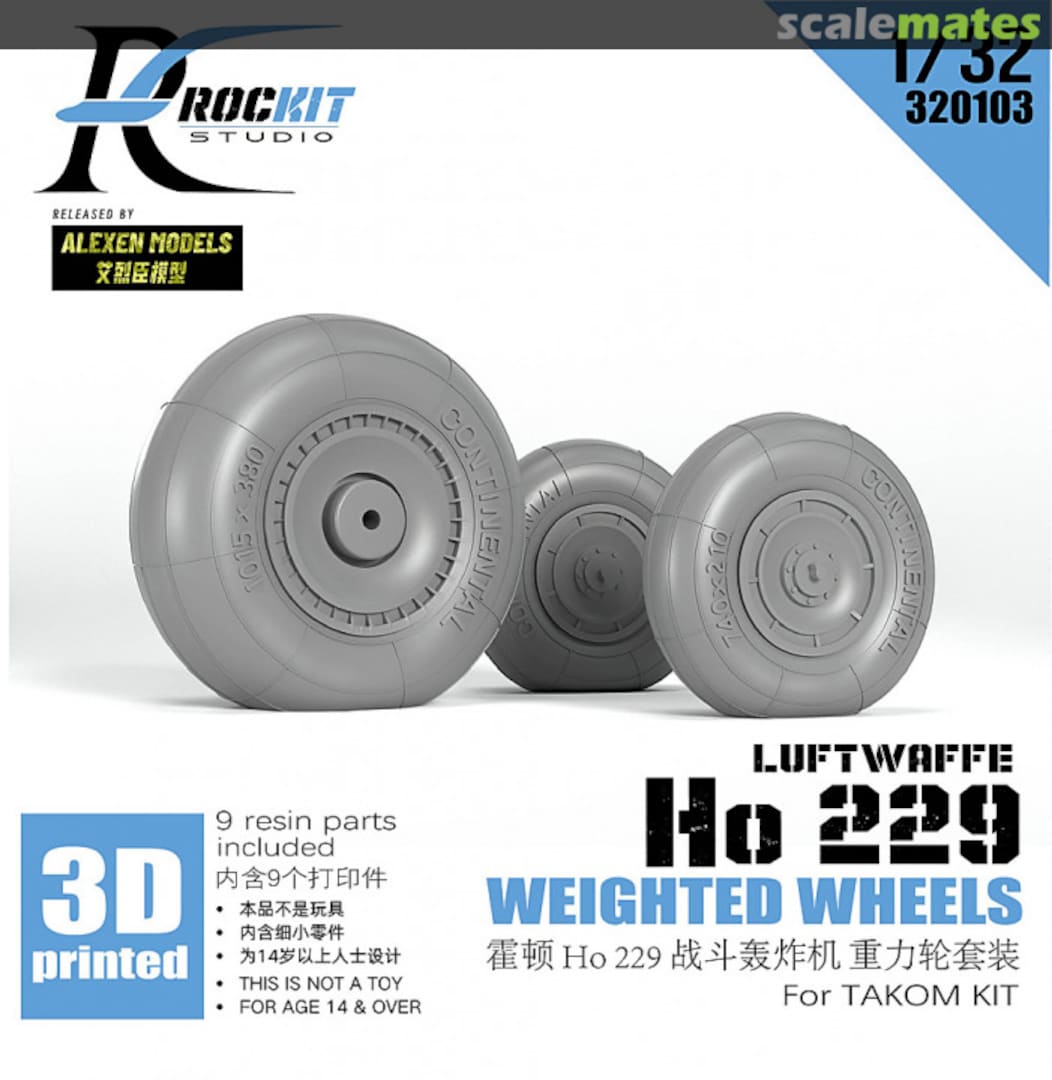 Boxart Ho 229 Weighted Wheels 320103 ROCKIT Studio Boxart Ho 229 Weighted Wheels 320103 ROCKIT Studio
