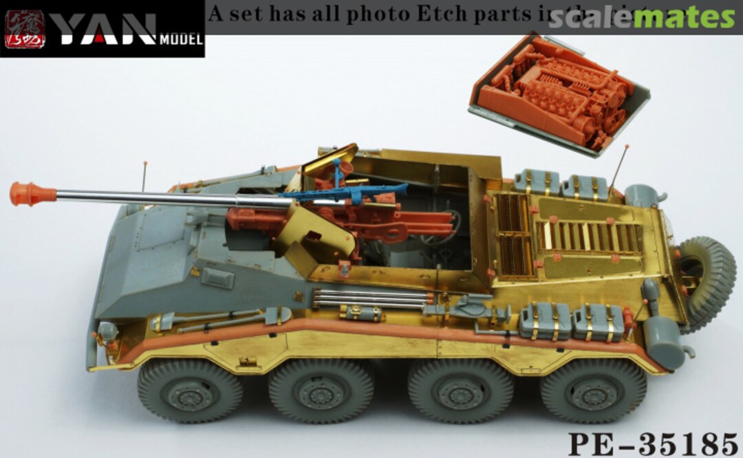 Boxart German Sd.Kfz.234/4 detail set PE-35185 Yan Model