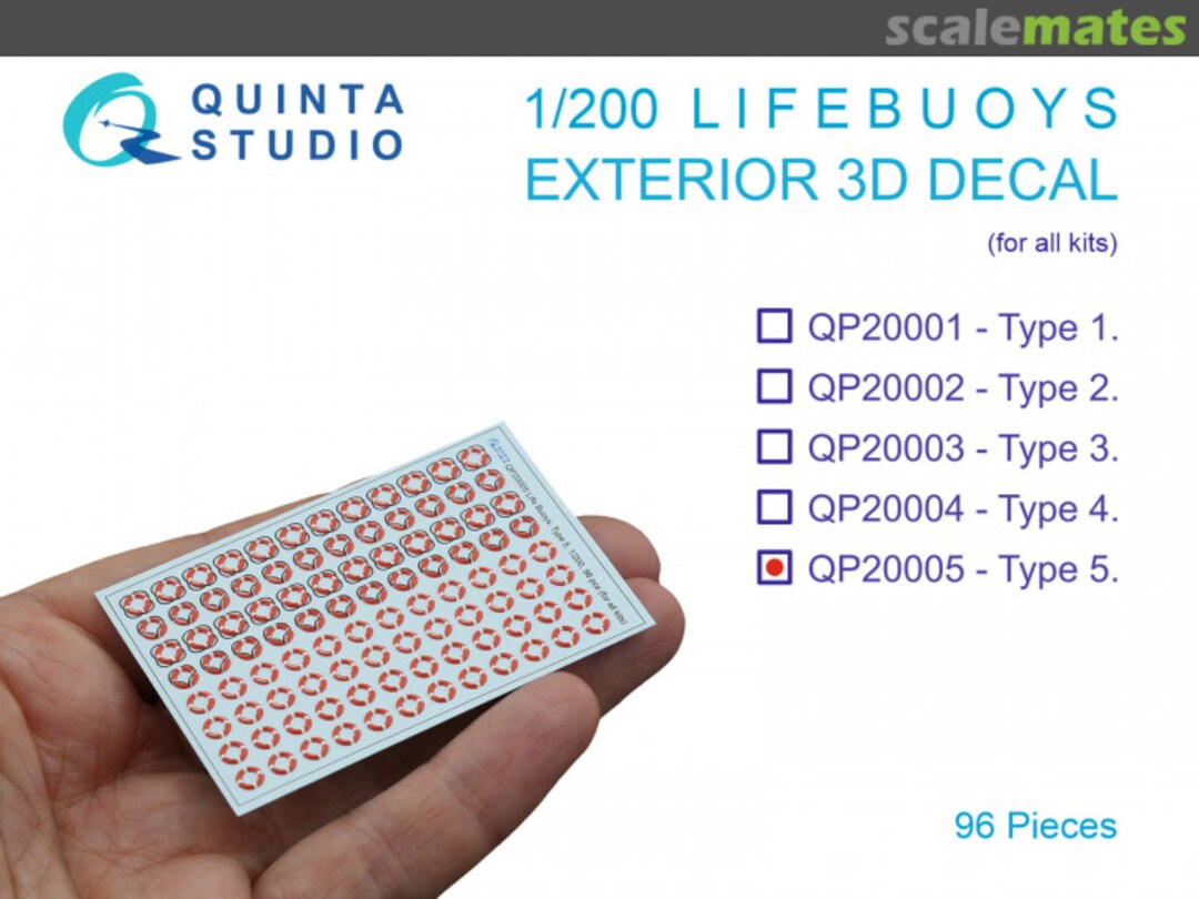 Boxart Lifebuoys, type 5 exterior 3D decals QP20005 Quinta Studio Boxart Lifebuoys, type 5 exterior 3D decals QP20005 Quinta Studio