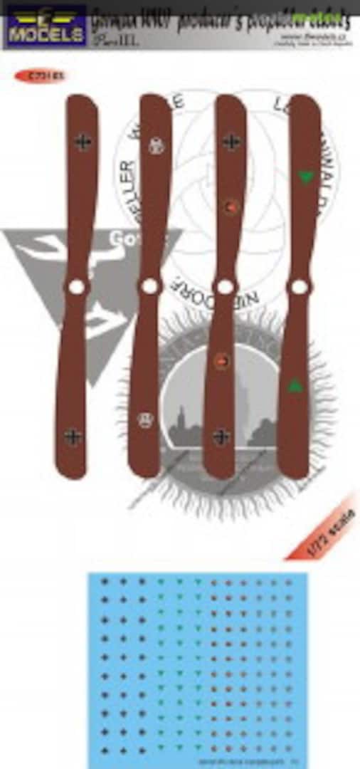 Boxart GERMAN WWI PRODUCERS PROpelLER LABELS Part III. C72103 LF Models