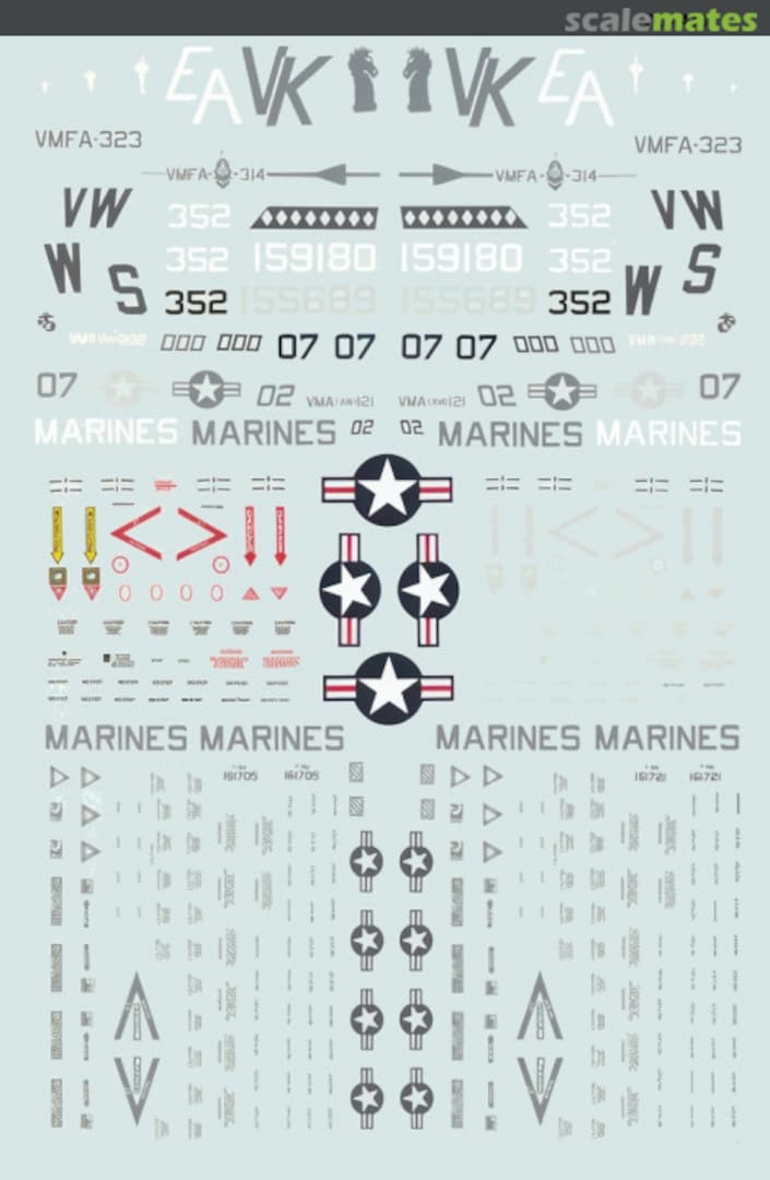 Boxart Low Viz FA-18's & A-6's (USMC) 72-413 Microscale Boxart Low Viz FA-18's & A-6's (USMC) 72-413 Microscale
