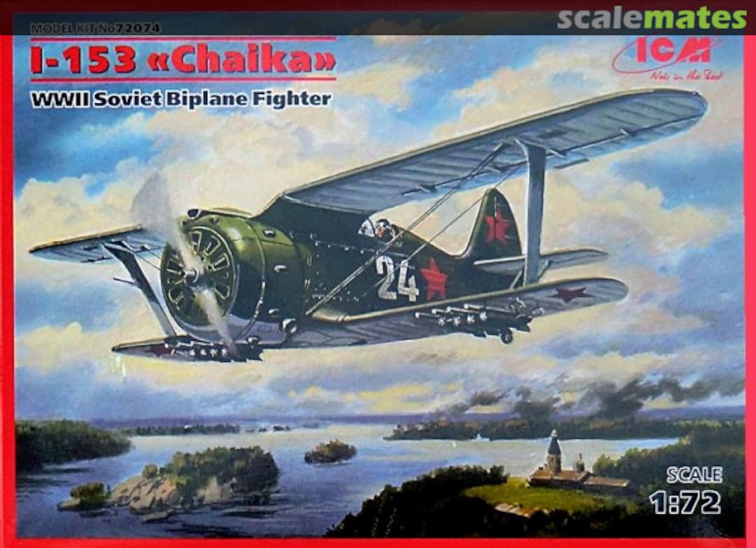 Boxart I-153 "Chaika" 72074 ICM Boxart I-153 "Chaika" 72074 ICM