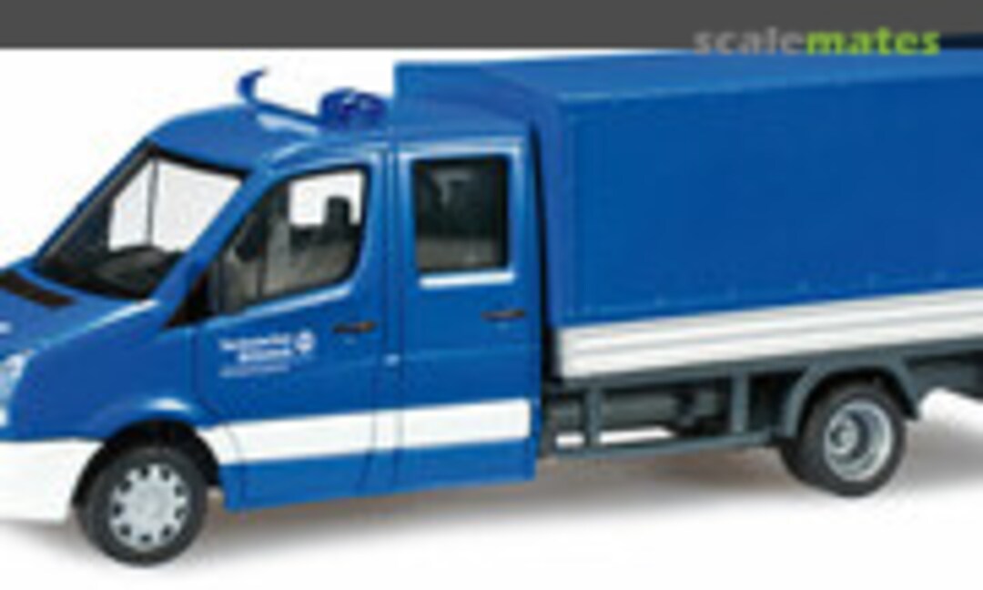 1:87 VW Crafter with double cabin and platform &quot;THW Ludwigshafen&quot; (Herpa 090711)