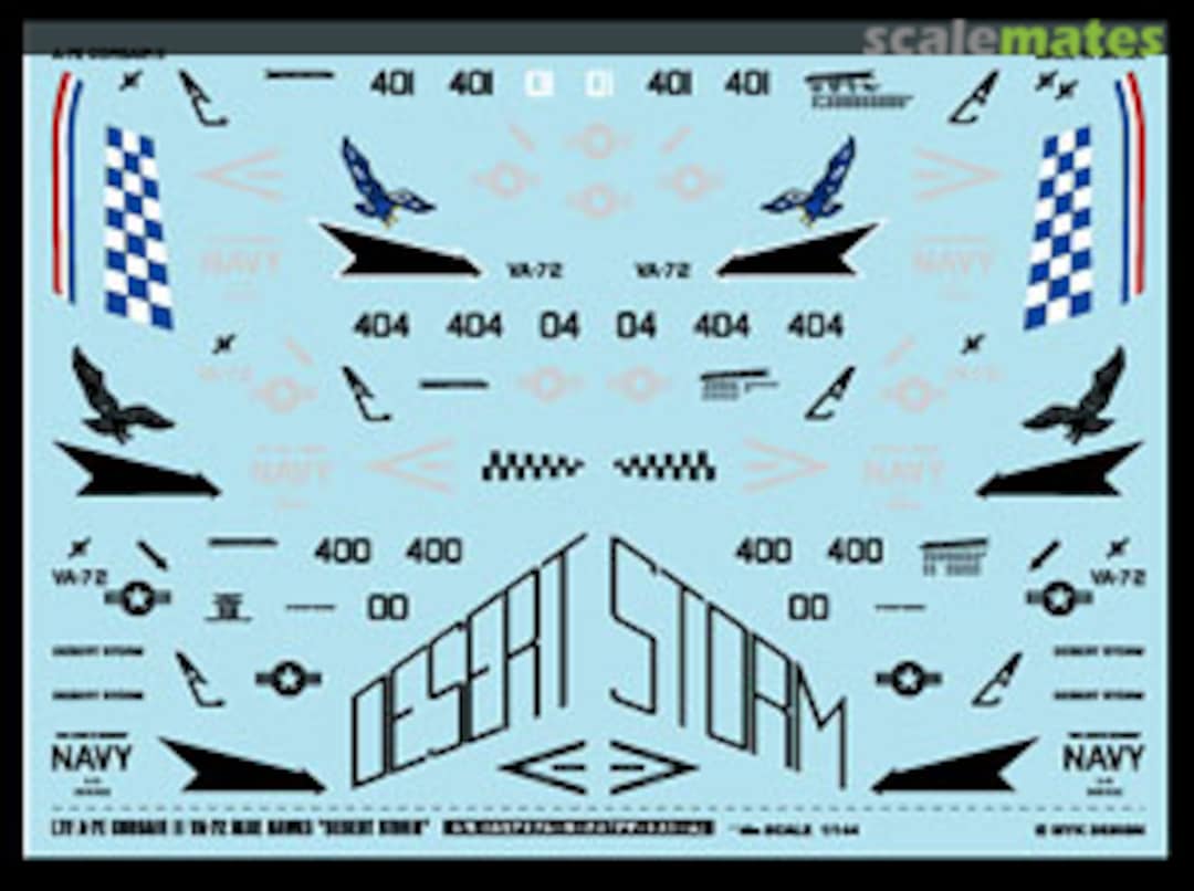 Boxart LTV A-7E Corsair II VA-72 Blue Hawks `Desert Storm` A-171 MYK Design