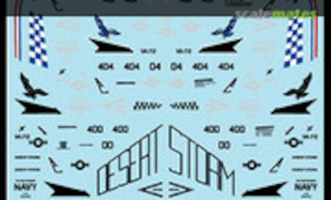 1:144 LTV A-7E Corsair II VA-72 Blue Hawks `Desert Storm` (MYK Design A-171) A-171