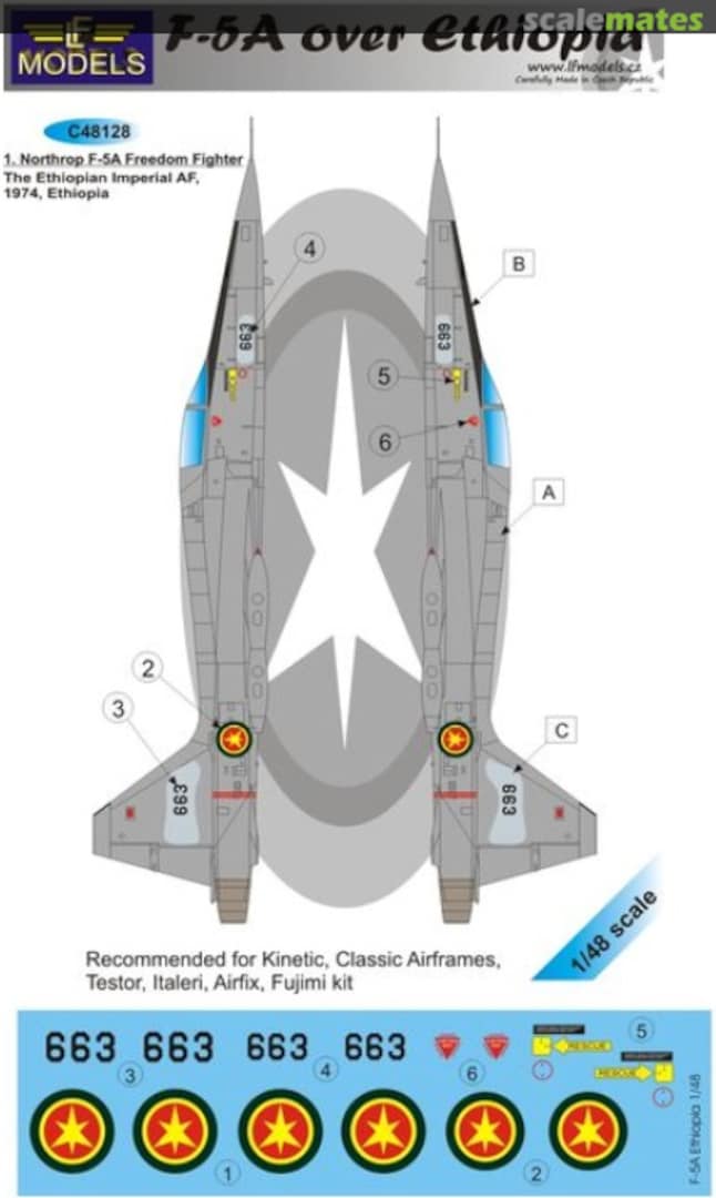 Boxart F-5A over Ethiopia C48128 LF Models Boxart F-5A over Ethiopia C48128 LF Models
