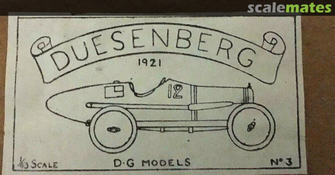 Boxart Duesenberg 3 Litre GP 3 DG Models Boxart Duesenberg 3 Litre GP 3 DG Models
