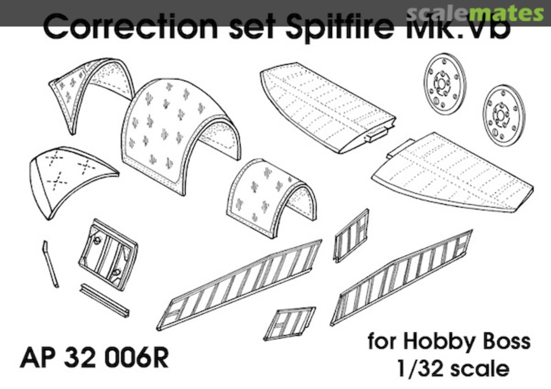 Boxart Correction set Spitfire Mk. Vb AP 32 006R HpH models Boxart Correction set Spitfire Mk. Vb AP 32 006R HpH models