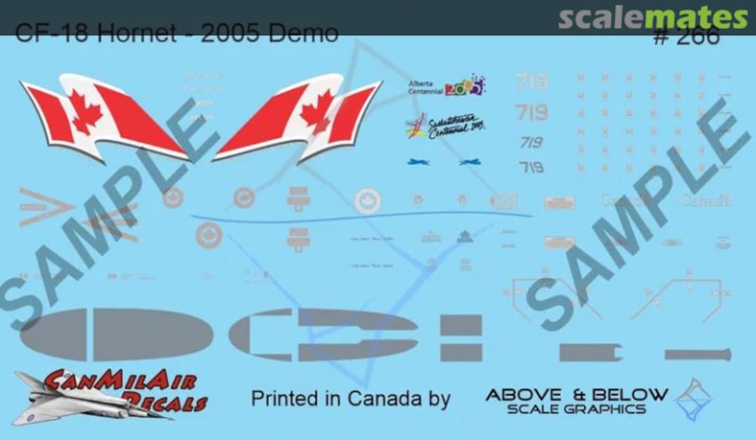 Boxart McDonnell Douglas CF-188 Hornet 266 Above & Below Graphics Boxart McDonnell Douglas CF-188 Hornet 266 Above & Below Graphics